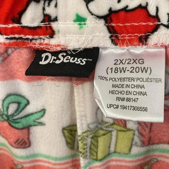 Pajama Pants by Dr. Seuss Grinch18W-20W Pajama Pants - Picture 4 of 7